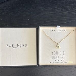 Rae Dunn Gold Charm Necklace